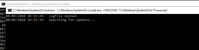 Windows Update script vbs
