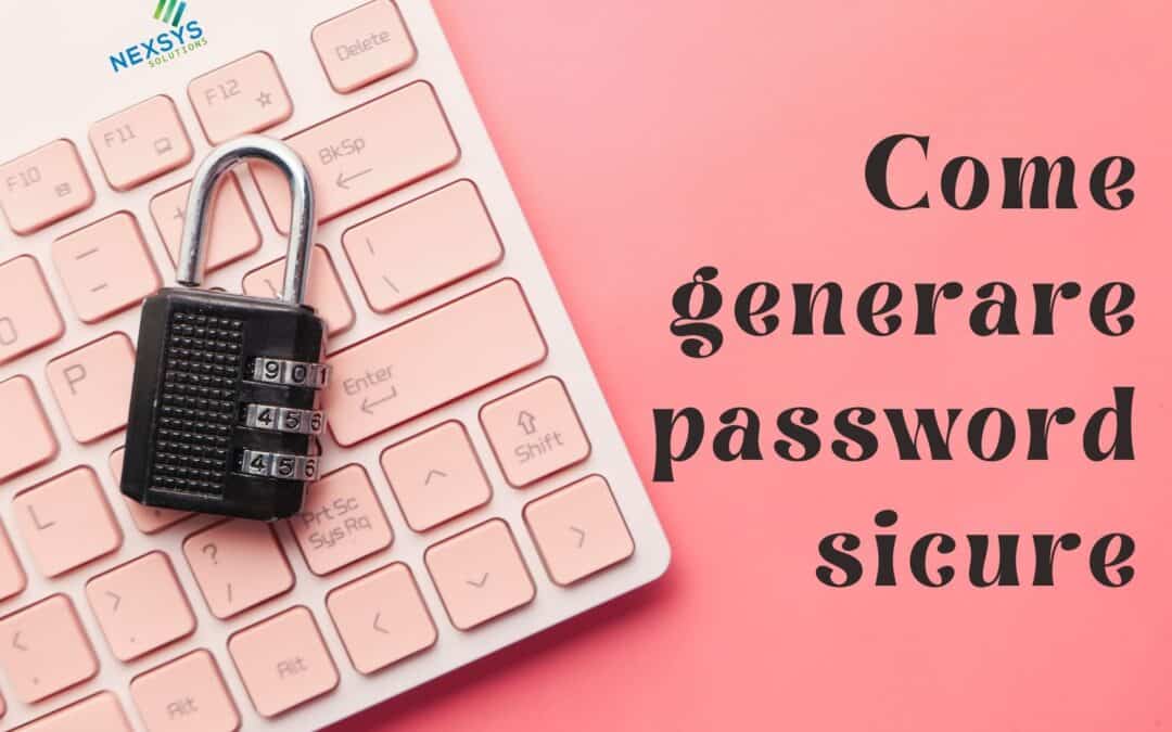 Come generare password sicure