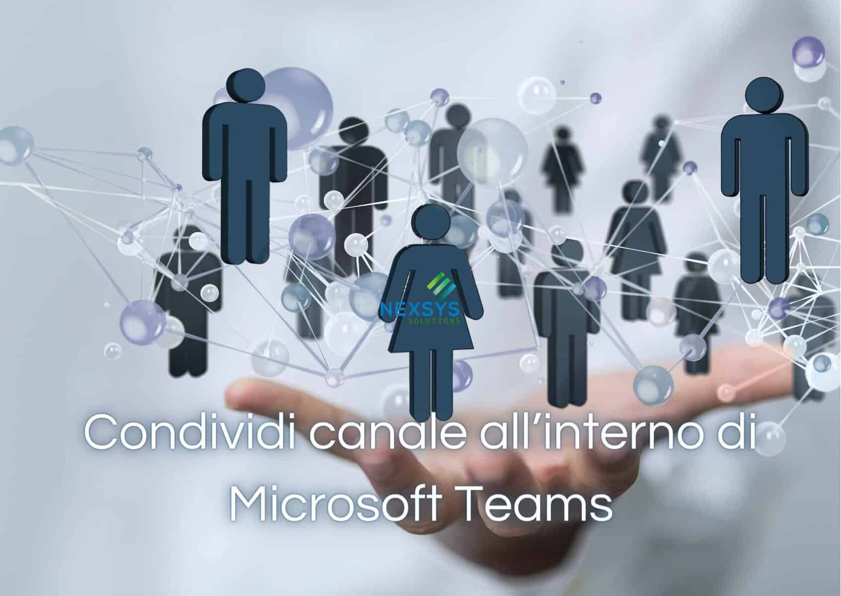 Condividi canale all’interno di Microsoft Teams