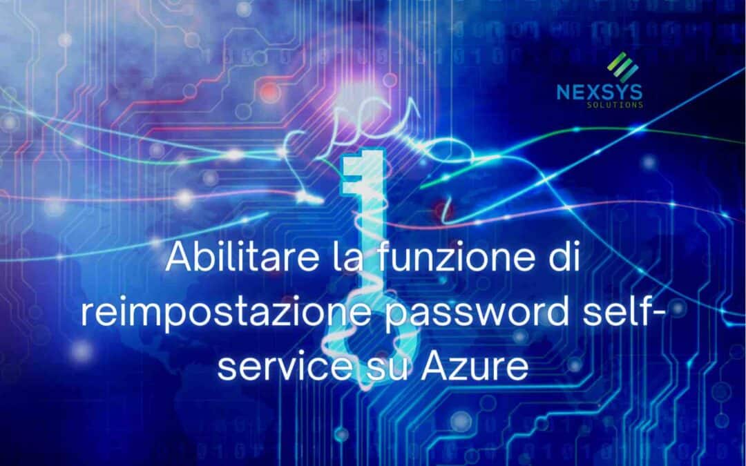 Abilitare la funzione di reimpostazione password self-service su Azure