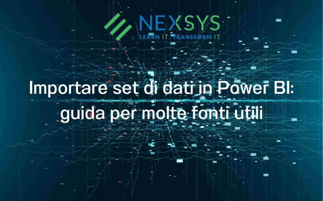 Importare set di dati in Power BI: guida per molte fonti utili