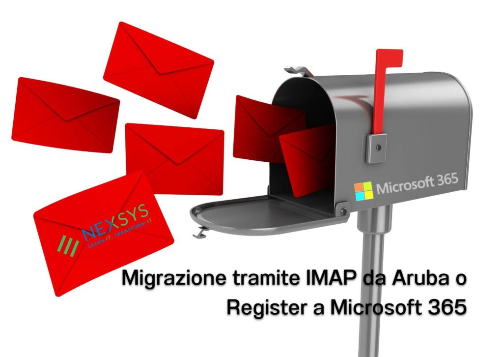 Migrazione tramite IMAP da Aruba o Register a Microsoft 365
