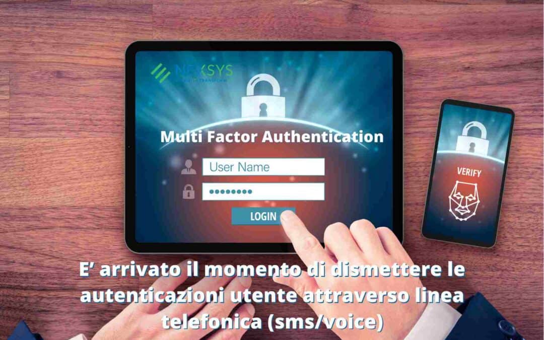 Dismettere le autenticazioni utente attraverso linea telefonica (sms/voice)