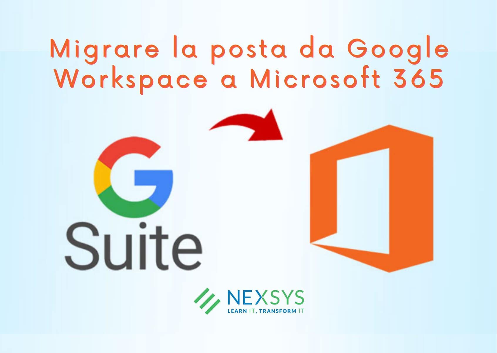 Migrare da Google Workspace a Microsoft 365: posta, calendari, contatti e file
