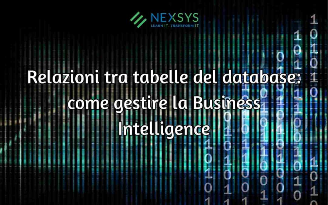 Relazioni tra tabelle del database: come gestire la Business Intelligence