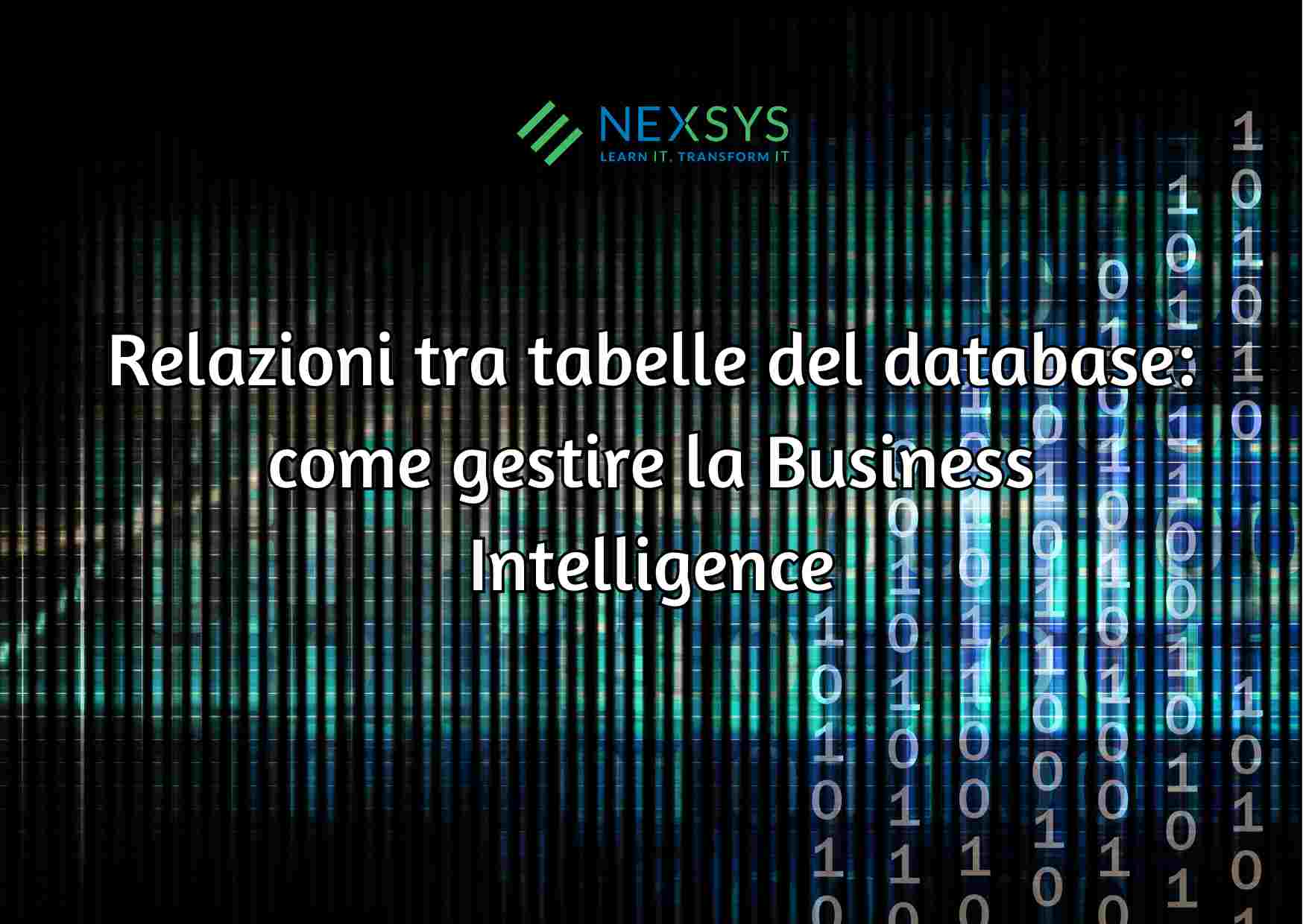 Relazioni tra tabelle del database: come gestire la Business Intelligence