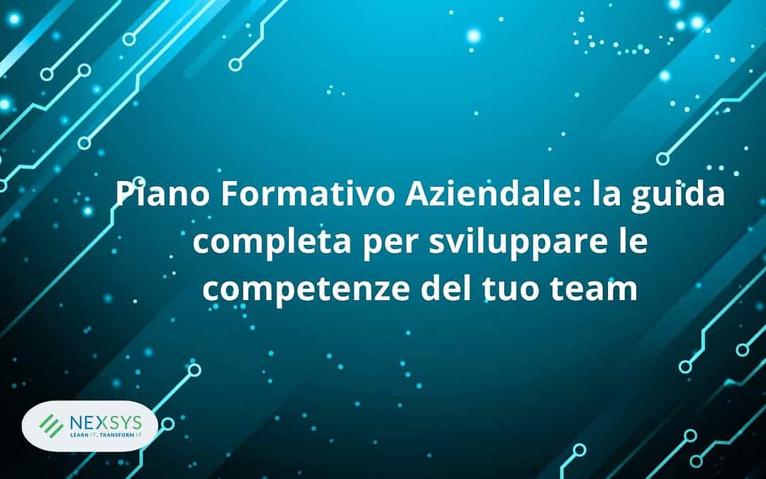 Piano Formativo Aziendale