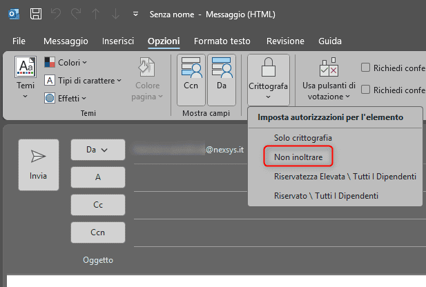 do not forward outlook