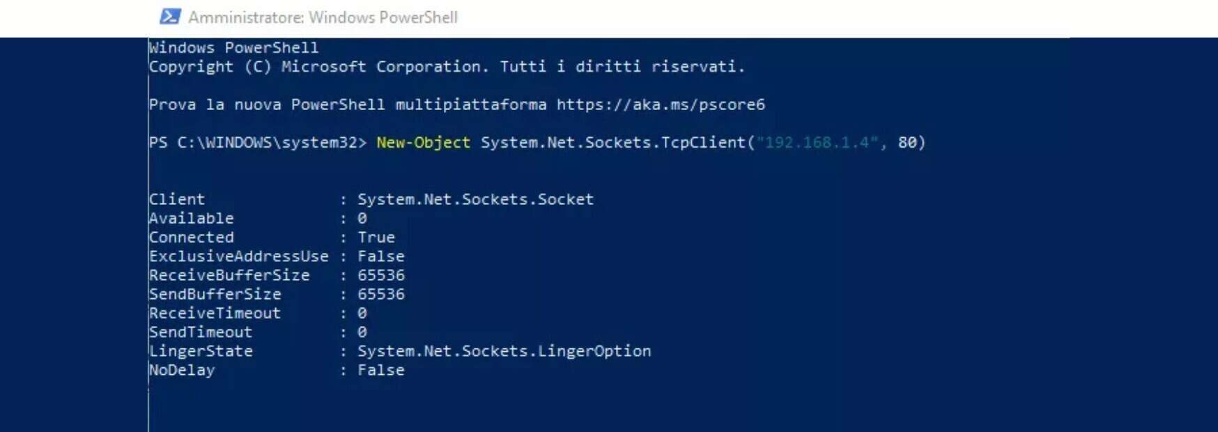 amministratore windows powershell