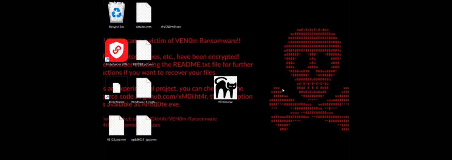 ven0m ransomware open source