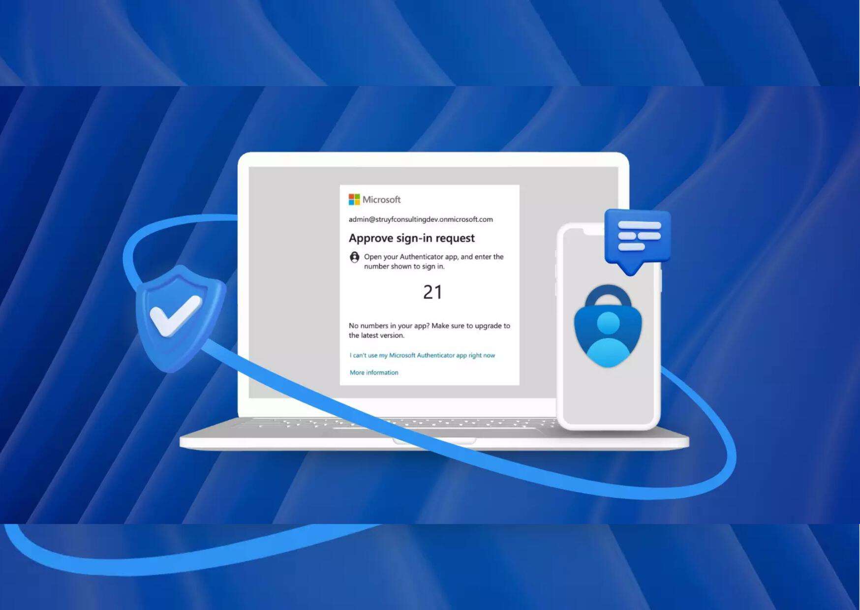 protezione account con mfa esempio di autenticazione a due fattori mfa tramite microsoft authenticator su smartphone e laptop
