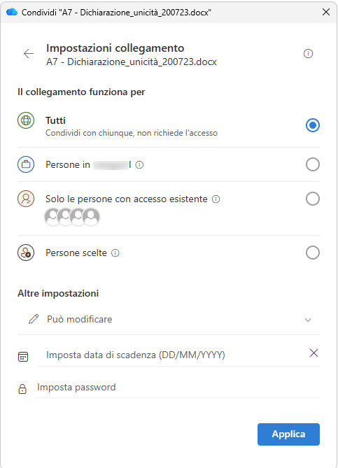 condivisione_sharepoint setting condivisione sharepoint